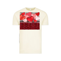 Valentine's Day Red Hearts Red Leopard Vintage Tee | Teevron