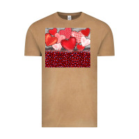 Vintage Camel valentine's day red hearts red leopard Vintage Tee - BarkalooDesign