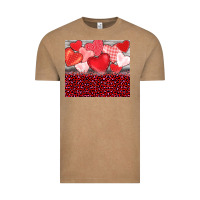 Vintage Coffee valentine's day red hearts red leopard Vintage Tee - BarkalooDesign