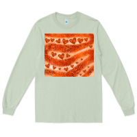 Matcha orange glitter heart Long Sleeve Tee - JahusDesignShop