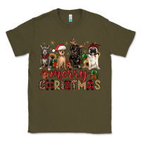 Army Green merry christmas chihuahua pitbull pug dachshund Classic Tee - JahusDesignShop