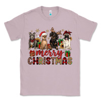 Lilac merry christmas chihuahua pitbull pug dachshund Classic Tee - JahusDesignShop
