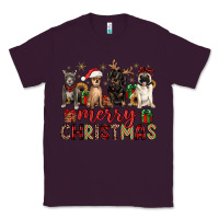 Plum merry christmas chihuahua pitbull pug dachshund Classic Tee - JahusDesignShop