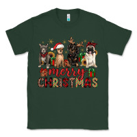Sports Green merry christmas chihuahua pitbull pug dachshund Classic Tee - JahusDesignShop