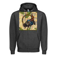 Rodeo Seamless Pattern Zipper Hoodie | Teevron