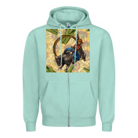 Seafoam rodeo seamless pattern Zipper Hoodie - BundleAndBundleShop