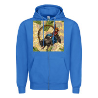True Royal rodeo seamless pattern Zipper Hoodie - BundleAndBundleShop