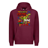 Burgundy ready to crush pre k Premium Hoodie - BundleAndBundleShop
