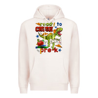 Pale Pink ready to crush pre k Premium Hoodie - BundleAndBundleShop
