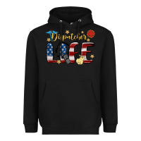 Black dispatcher life Heavyweight Hoodie - MaliasSmallBusiness