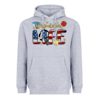 Heather Grey dispatcher life Heavyweight Hoodie - MaliasSmallBusiness