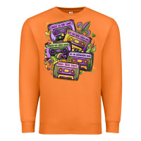 Carrot mardi gras cassette tapes Premium Sweatshirt - MaliasSmallBusiness
