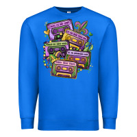 True Royal mardi gras cassette tapes Premium Sweatshirt - MaliasSmallBusiness