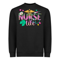 Black nurse life Heavyweight Sweatshirt - texasbilliewilder