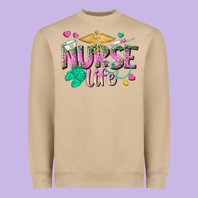 Nurse Life Heavyweight Sweatshirt Designed By Texasbilliewilder
