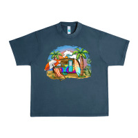 Midnight Navy camp life beach Urban Heavy Tee - BarkalooDesign