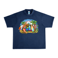 Navy camp life beach Urban Heavy Tee - BarkalooDesign
