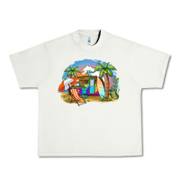 Pistachio camp life beach Urban Heavy Tee - BarkalooDesign