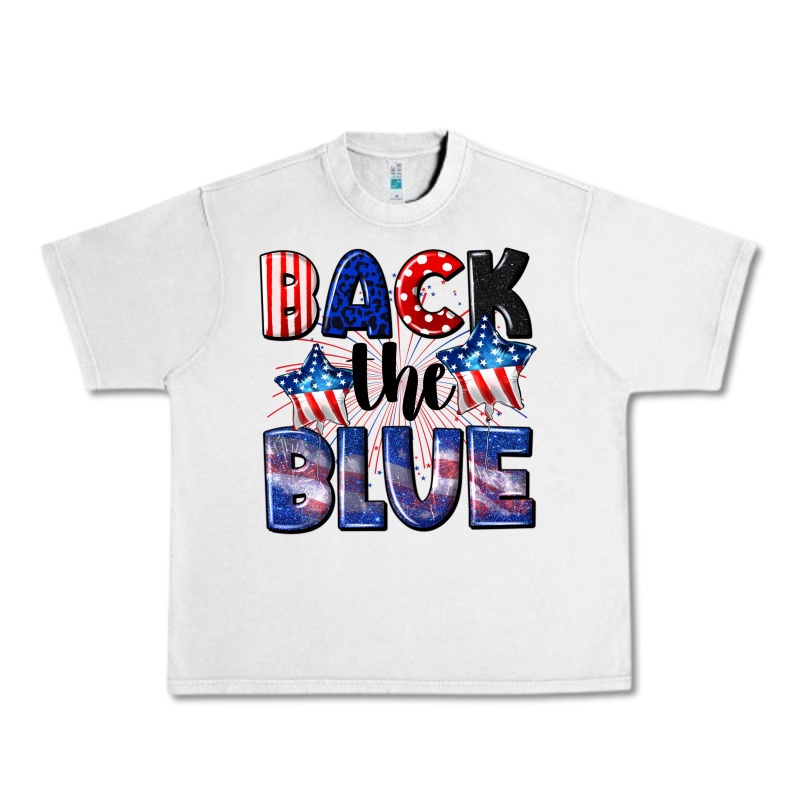 Back The Blue 4th Of July Urban Heavy Tee by CowGirlArtShop | Teevron
