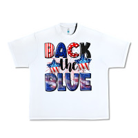 White Back the blue 4th of july Urban Heavy Tee - CowGirlArtShop