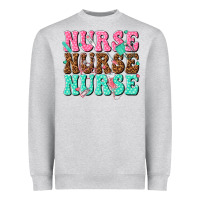 Heather Grey nurse nurse nurse Heavyweight Sweatshirt - texasbilliewilder