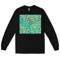 Black green leopard glitter Long Sleeve Tee - JahusDesignShop