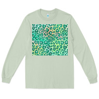 Matcha green leopard glitter Long Sleeve Tee - JahusDesignShop