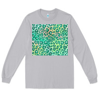 Moon Dust green leopard glitter Long Sleeve Tee - JahusDesignShop