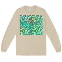 Mushroom green leopard glitter Long Sleeve Tee - JahusDesignShop