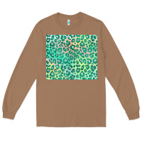 Toasted Coconut green leopard glitter Long Sleeve Tee - JahusDesignShop