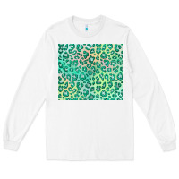 White green leopard glitter Long Sleeve Tee - JahusDesignShop