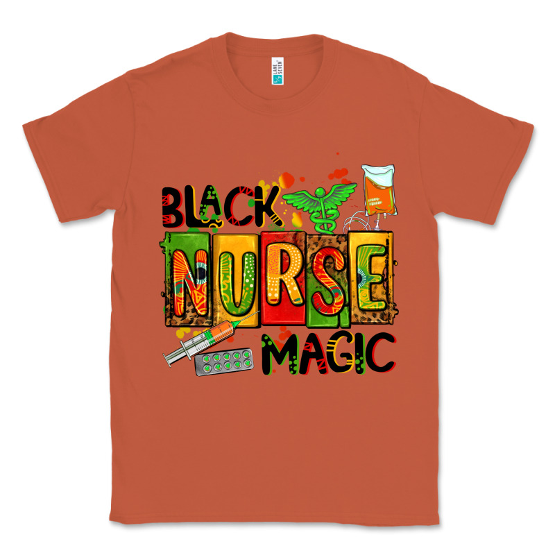Black Nurse Magic Classic Tee by AdoDesignShop | Teevron