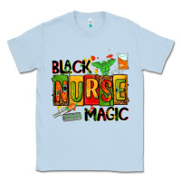 Dusty Blue black nurse magic Classic Tee - AdoDesignShop
