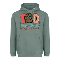 Sage 100 pawsome days of school Heavyweight Hoodie - MaliasSmallBusiness