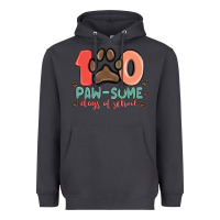 Smoke 100 pawsome days of school Heavyweight Hoodie - MaliasSmallBusiness