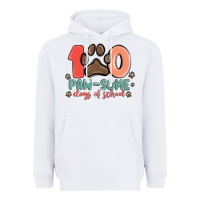 White 100 pawsome days of school Heavyweight Hoodie - MaliasSmallBusiness