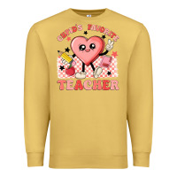 Antique Gold cupid's favorite teacher Premium Sweatshirt - MaliasSmallBusiness