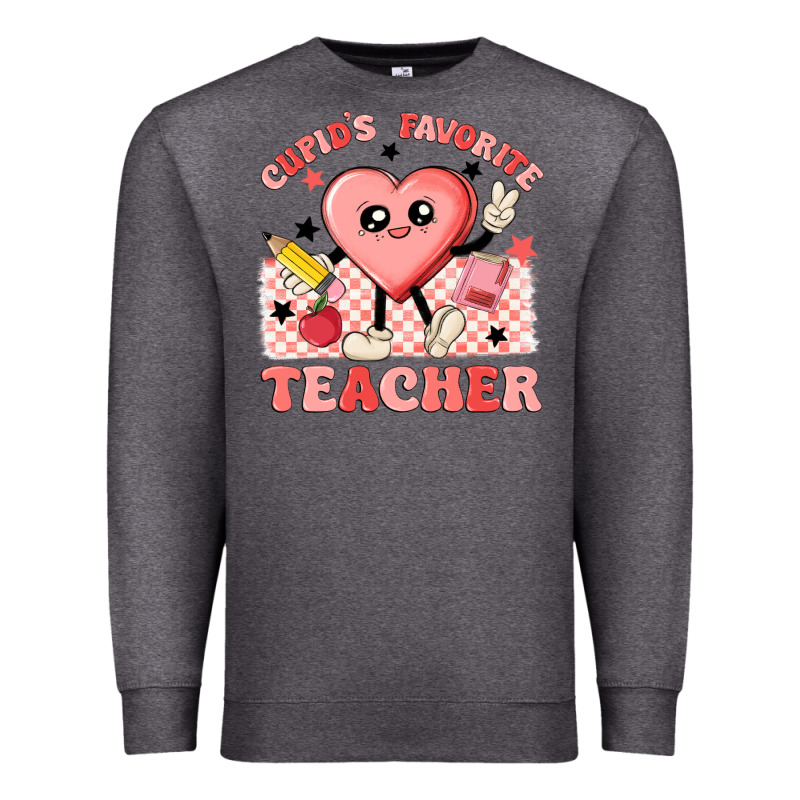 Cupid's Favorite Teacher Premium Sweatshirt by MaliasSmallBusiness | Teevron