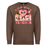 Chestnut cupid's favorite teacher Premium Sweatshirt - MaliasSmallBusiness