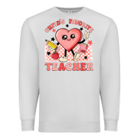Dove Grey cupid's favorite teacher Premium Sweatshirt - MaliasSmallBusiness