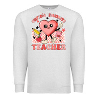 Oatmeal Heather cupid's favorite teacher Premium Sweatshirt - MaliasSmallBusiness
