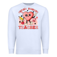 White cupid's favorite teacher Premium Sweatshirt - MaliasSmallBusiness