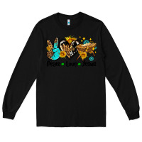 Black peace love jesus Long Sleeve Tee - AdoDesignShop