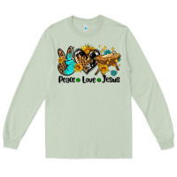 Matcha peace love jesus Long Sleeve Tee - AdoDesignShop