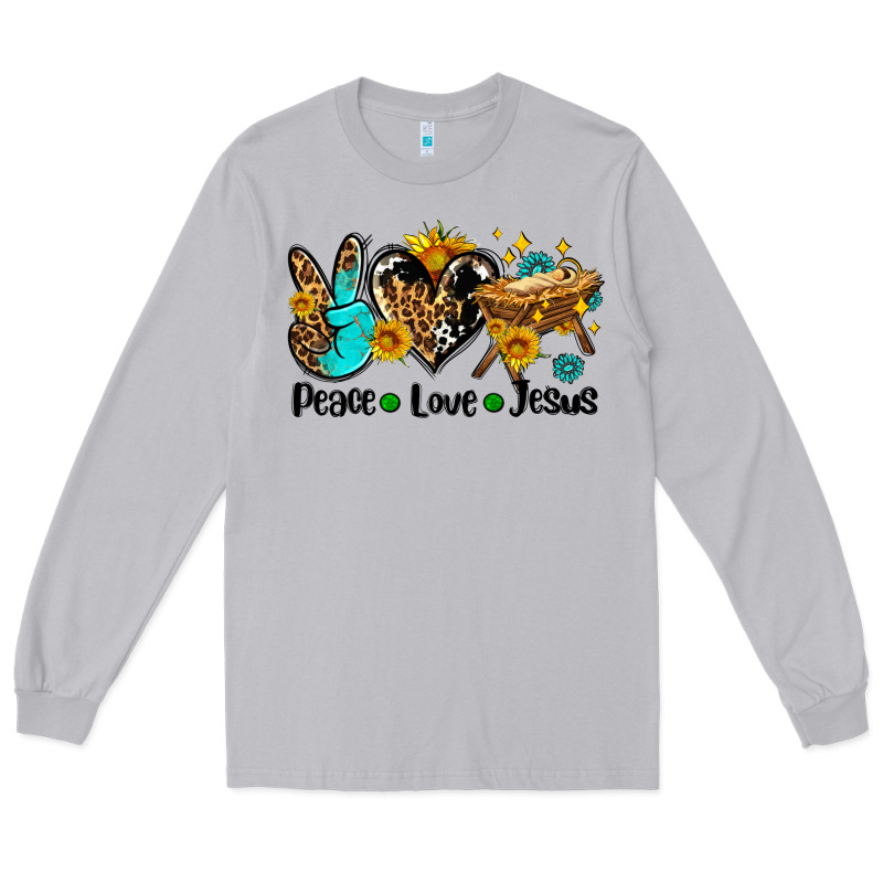 Peace Love Jesus Long Sleeve Tee by AdoDesignShop | Teevron