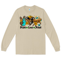 Mushroom peace love jesus Long Sleeve Tee - AdoDesignShop