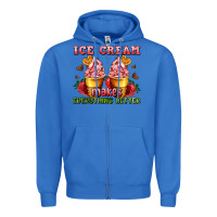 True Royal ice cream makes everything better Zipper Hoodie - AdoDesignShop