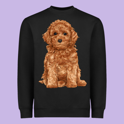 Toy Poodle Heavyweight Sweatshirt Designed By Ranaportraitstore