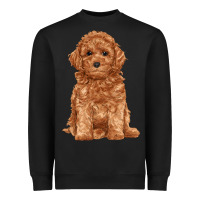 Black toy poodle Heavyweight Sweatshirt - RanaPortraitStore