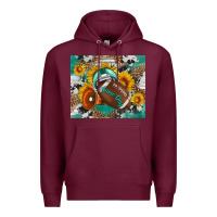 Burgundy game day mouse pad Premium Hoodie - BundleAndBundleShop